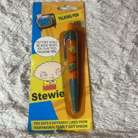 Stewie Talking Pen - Orange and Blue new 2006 - Picture 2 of 6